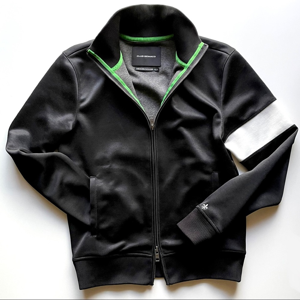 Club Monaco Standing Collar Dual Zip Jacket